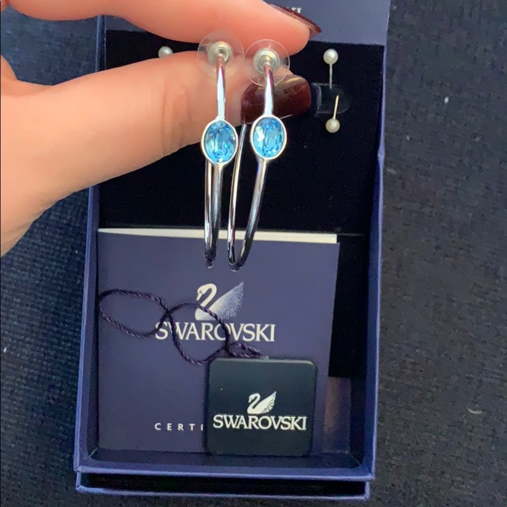 Swarovski Hoop Earrings